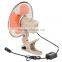 DC 12V /24V Deluxe 8'' Oscillating Car Fan with Gimbal Clip (WIN-106)