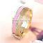 China wholesale gold plated jewelry zinc alloy rhinestone bowknot bangle for girls