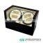 Deluxe Automatic Watch Winder With Two Heads for Four Watches With Storage Drawers
