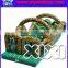 Military color cheap inflatable obstacle course slide for kids and adults