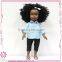 Beautiful black fashion custom vinyl body moveable baby doll