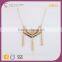 N72165I01 Small Quantity Acceptable Zinc Alloy Statement Thick Cheap Gold Teething Tassel Stainless Steel Necklace Jewelry