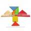 2015 Hot Sale Wooden IQ Intelligent Puzzle Tangram Seven Pieces Puzzle Model Number GAD1132