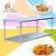 Two tiers commercial stainless steel kitchen table work bench for kitchen equipment