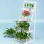 Eco-friendly Waterproof outdoor decorative wooden flower shelf