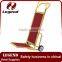 Luxurious Hotel bellman serving trolley cart