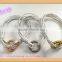 multi strands black genuine leather bracelets with different colors of copper closure for women