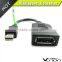 Mini DisplayPort male to DisplayPort Female Adapter in Black - 4K Resolution Ready