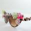 New fashion Retro handmade Three Rose flower beach UV 400 sunglasses