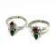 Delicate Beauty !! Green Onyx_Red Onyx 925 Sterling Silver Toe Ring, Online Silver Jewelry, Silver Jewelry Exporter
