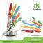 Family series beautiful kitchen knife set 6 pcs color knife set