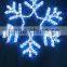 White and Blue Snowflake 120L LED Rope Light