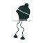China mainland cap factory custom OEM best selling good quality earflap soft pompon knitted baby hats wholesale