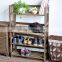 Free standing 3 tier quality product shoe rack/shelves display