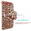 Leopard flip protective case for samsung G9350 stand cover for samsung galaxy s7 edge case