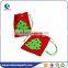 Red Christmas Felt Presentation Gift Bag With Drawstring and Logo
