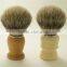 Wooden Shaving Brush Handles with 22mm Best Silvertip Badger Hair Knots