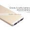 2016 new 2.1A input phone 6 /phone 7 5000 mah power bank with gold,silver,grey color