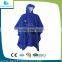 BLUE ADULT PVC PONCHO RAINCOAT WITH POUCH FOR PROMOTION