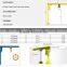 BZ Type Slewing Jib Crane with 360 Degree Rotation Arm