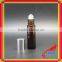 10ml amber glass roll on bottle with stainless steel roller with glass ball bottle