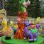 Amusement park equipment rotating rides mini carousel for sale