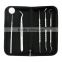 Dental Hygiene Kit, Dental Tools with Tarter Scraper/ Dental Mirror/ Tweezer/ Dental Toothpick/ Scaling Instrument DK-013
