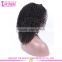 Wholesale Price 16 Inches Bleached Knots Kinky Curly Wig 180 Density Afro Kinky Human Hair Wig