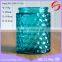 fancy spray color glass candle jar for religious use