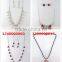 New arrival diamond around fancy pearl necklace set
