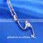 Fashion Simple S Shape Solid 925 sterling Silver Letter Bead Necklaces Pendant