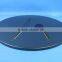 12" Round Glazed Pizza Grilling Stone with handles-Black Color