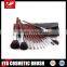 Finely processed 12pcs cosmetic brush set