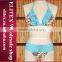 Wholesale Blue Bohemia Lace Sexy Hot Fashion Woman Beachwear Swimwear 2017