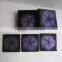 Purple flower pattern, lacquer coaster made in Vitenam