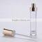 gold cap and collar lipgloss tube containers