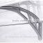 glass aluminum metal retractable front door canopies with polycarbonate roof sheet