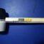 rubber hammer yellow mallet with wooden handle