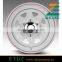 15X10 Eight spoke Terra White With Pin Stripe Steel Wheels for 4x4, SUV & Trailers