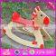 2016 new design baby funny toy wooden rocking horses for sale W16D088