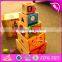 Creative intelligent nesting toys wooden baby stacking cups W13D089