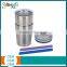 Wholesale Set of 2 8.5oz Stainless Steel Sippy Cup with Lid and Straw