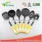 WCA198 Premium Nylon utensils SLOTTED TURNER Cooking Utensil Gadgets Set with PP handle (Multi-color)