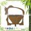 100% Natural bamboo wooden fruit basket