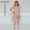 Blush Pink Ballroom Lace Tulle Dress Removable Overskirt Baby Girl Wedding Bridemaid Dress HSD7835
