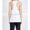 Wholesale Women Round Neck Sleeveless Embellished Straight Hem Jersey Tank Top(DQE0166T)