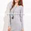 Custom Printed Tee Dress Private Logo 95% Polyester 5% Spandex Short Sleeve Sexy T Shirt Dress Wholesale