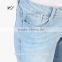 Distressed jeans 2017 denim fabric custom jeans woman denim pants