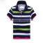2016 New Design Mens fashion stripe Polo Shirts Customized Logo