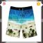 2017 custom mens 100% polyester swim shorts sublimated mens no brand shorts wholesale